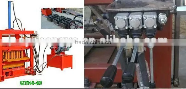 Concrete Bricks QT4-40 Semi Automatic Diesel Engine Hollow and Paver Block Making Machine photo-5