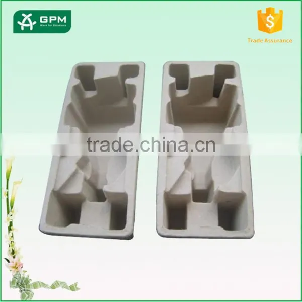 Molded Recyclable Pulp Cardboard Cosmetic Gift Set Packaging Box for Inner Packing Custom Pulp Tray for Sale photo-5