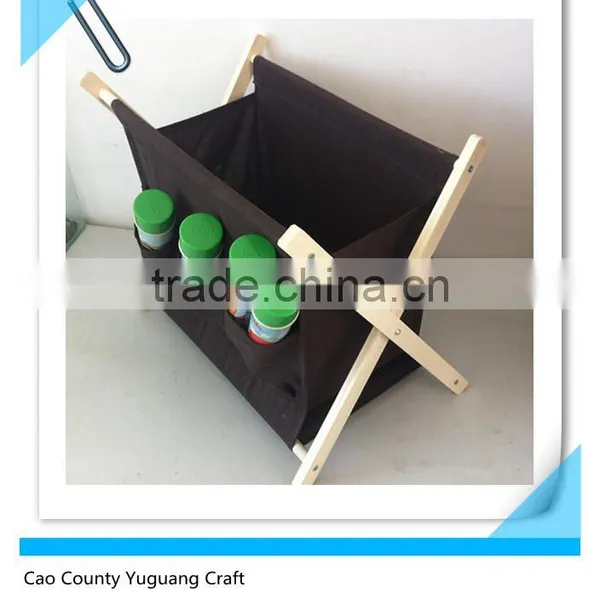 Foldable Decorative l Wooden Magazine Holder Rack Wholesale photo-2