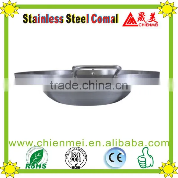 Comal Bola Stainless Steel Fryer, Concave Comal Bola Griddle Taco,22-Inch photo-4