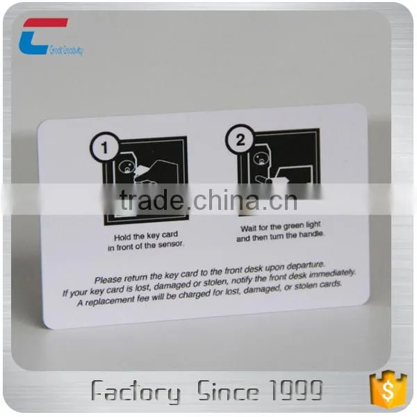Passive ISO11784 Printed 125khz EM4305 Rfid Card for Entrance Control