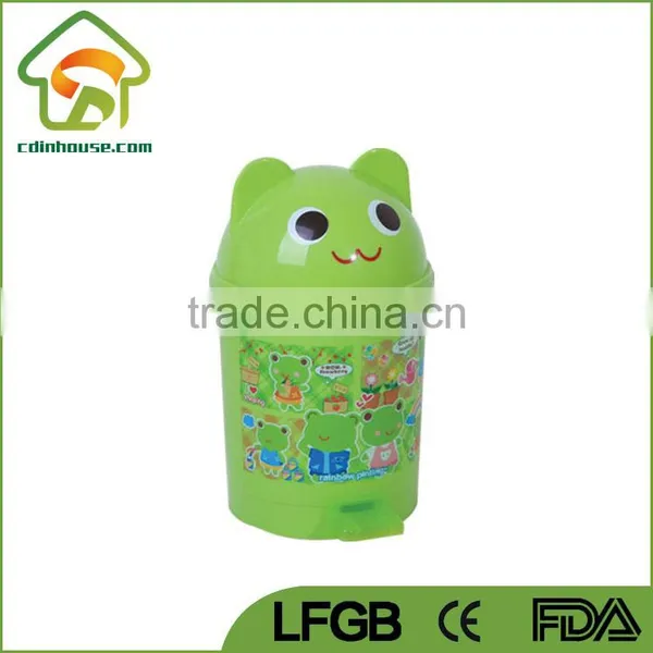 Pig Frog Plastic Foot Pedal Children Trash Can photo-2