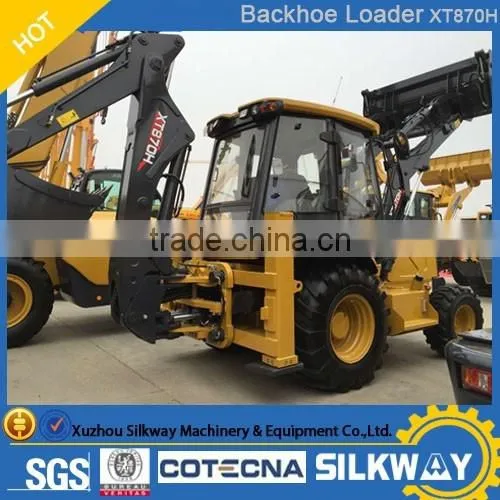 XT870H Mini Wheel Loader With Backhoe Attachment for Sale, Small Backhoe Loader for Sale photo-2