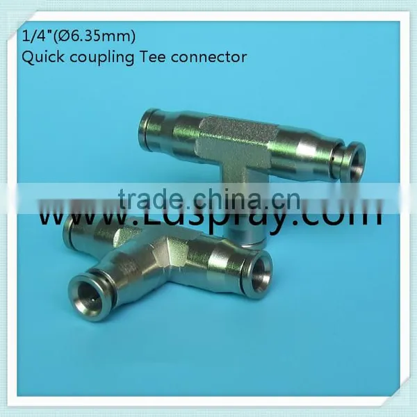 1/4" (6.35mm)High Pressure (1500psi) Quick Coupling Slip Lock Fittings Connectors photo-5