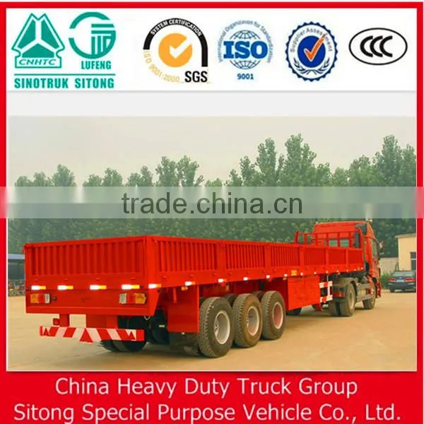 3 Axle 60 Ton Curtain Side Trailer Detachable Wall Sidewall Semi Trailer photo-3