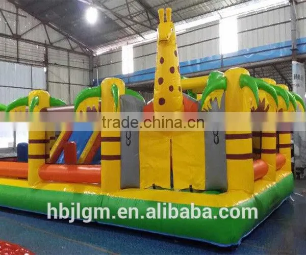 18oz Vinyl Laminated Polyester,laminated Pvc Tarpaulin for Bouncer Material photo-4