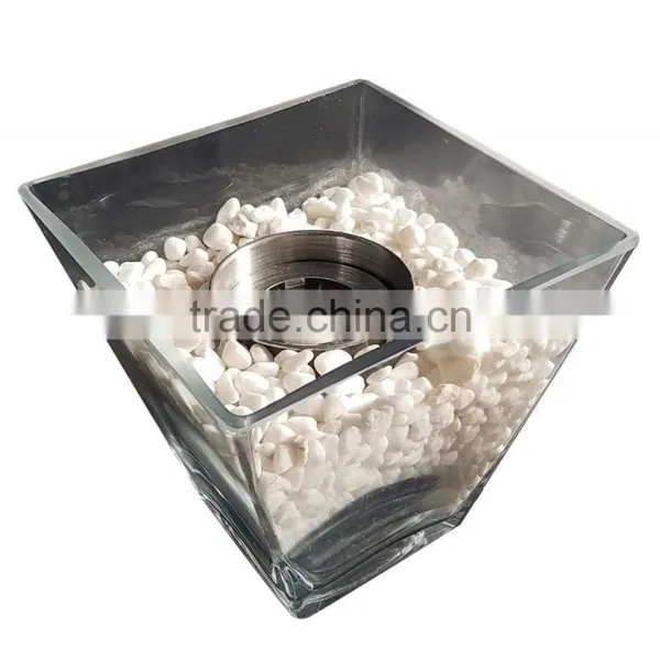 Portable Garden Bio Fthanol Square Glass Fireplace photo-2