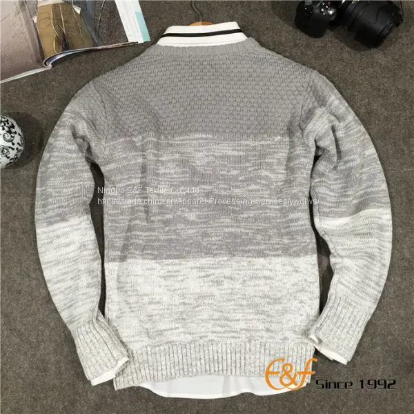 Cotton Computer Stylish Knit Men Sweater photo-2