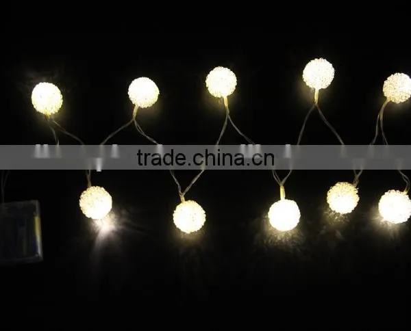 Christmas Led Light Battery Operated Led String Lights Aluminium Ball photo-3