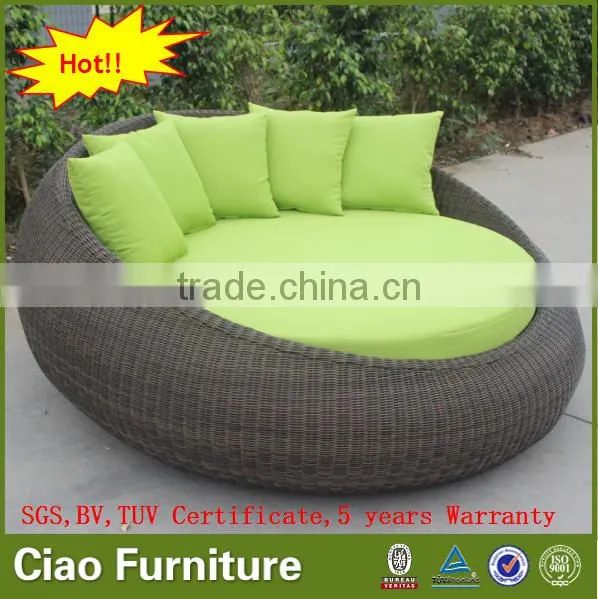NEW Design Sunbed Garden Rattan Sofa Bed Outdoor Furniture photo-3