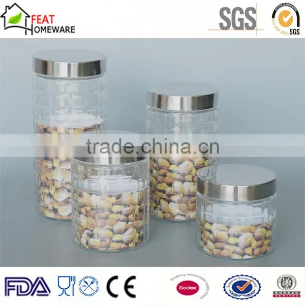 Cheap High Quality Glass Coffee Tea Sugar Storage Canister Jar photo-6