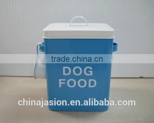 Colorful Airtight Storage Tin Metal Lanudry Canister With Spoon Lid Handle photo-4