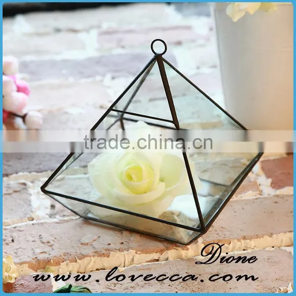 Clear Geometrical Terrarium Glass Hanging for Indoor Plant Holder photo-4