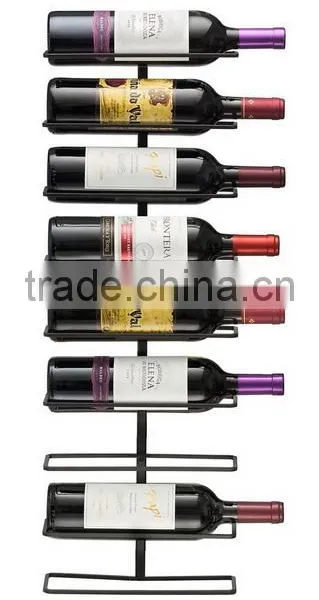 6 Bottles Wall Mount Wine Display Rack photo-5