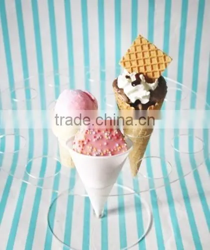 Acrylic Ice Cream Cone Holder Display Stand - Hold 8 Cones Buffet photo-6