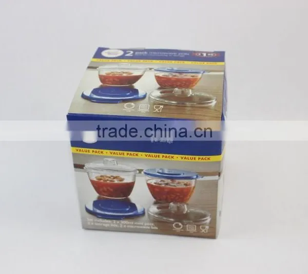 Food Grade Microwave Pots/Set of 2 Microwave Bowl With Lid photo-2