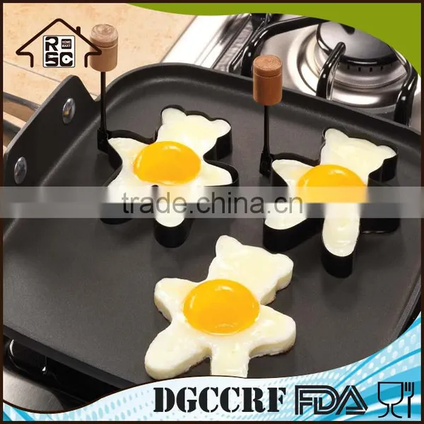 Welcome OEM Fried Egg Mold Set of 2, Metal Egg Molds Cheep, Cute Egg Molds for Cooking photo-3