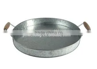 Round/ Square Metal Food Serving Tray photo-3
