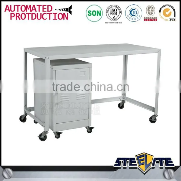 Lockable Cheap Movable Office CKD Metal Rolling Desk photo-3