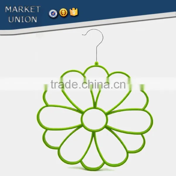 Antiskid Silk Scarf Flocked Velvet Hangers,excellent Silk Scarf Bound,ABS, Nylon Villi,Chrome Plated Hook photo-3