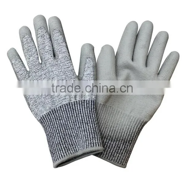 pu Coated Cut Resistant Gloves, Level 5 Grade Cut Resistant Glove EN 388 photo-2