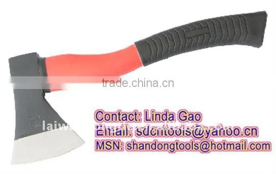 OEM Orders Top Quality Cheapest Forged Hand Tools A613 Axe With Half Plastic Coating Handle