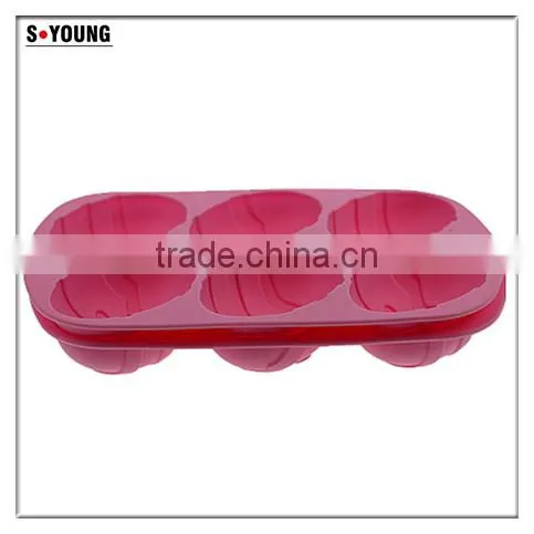 11035 Christmas Series Silicone Baking Moulds,cookie Moulds,egg Shaped Silicone Cake Mould photo-5