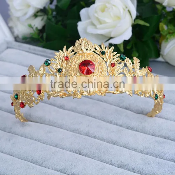 2017 High Quality Fashion Hair Accessories Headband Woman Retro Noble Queen Metal Crowns LH002-004 photo-3