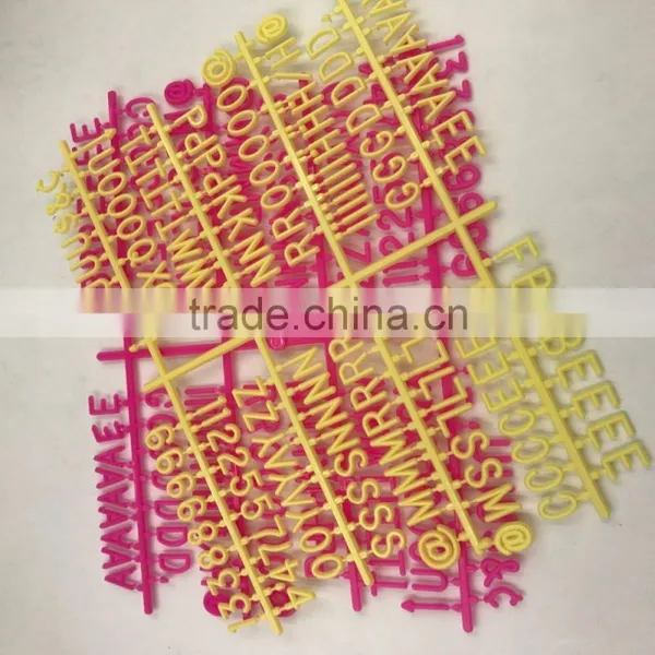 Custom Colorful Plastic Letters for Felt Letterboard photo-5