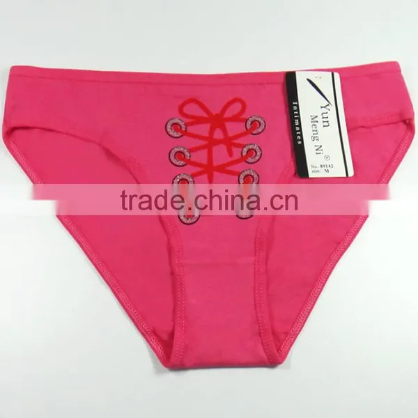 Yun Meng Ni Underwear Cute Bow Printing Briefs Sexy Ladies Panties photo-5