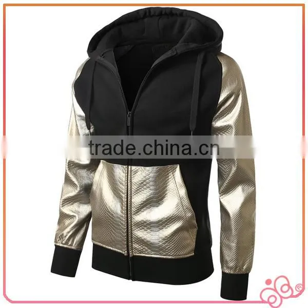 With Hood Winter Fleece Zipper-up Men Knit Hoodie photo-2
