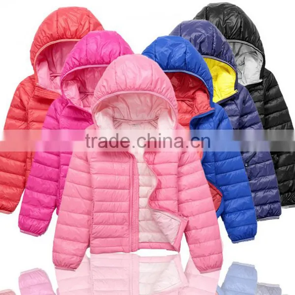 Custom Made Oem Kids Feather Down Coat,children Down Garment