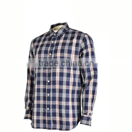 100% Cotton Yarn Dyed Men's Embroidered Long Sleeves Shirts photo-2