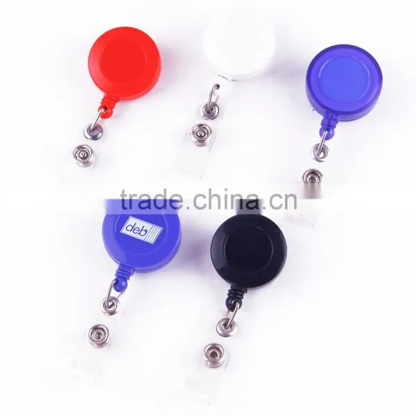 Round Plastic Retractable Badge Yoyo Reel photo-2