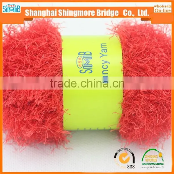China Feather Yarn Gold Supplier Hot Wholesale OEKO-Tex Standard Quality Lurex Feather Yarn for Yarns Knitting photo-2