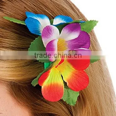 Hawaii Flower Necklaces Hula Lei Garland For Party Dance Plumeria Flower Lei Leaf Shape photo-6