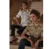 Simulation Silk and Satin Shirt