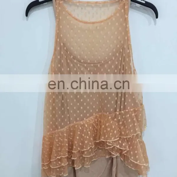 2017 Summer Two-piece Screen Cloth Condole Belt Unlined Upper Garment for Women