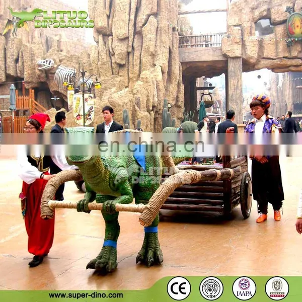 Playground Equipment-Dinosaur Pull a Cart photo-2