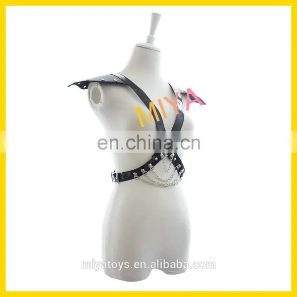 Open Bust & Crotchless Sex Teddy Sex Bondage Lingerie Leather Body Harness photo-2