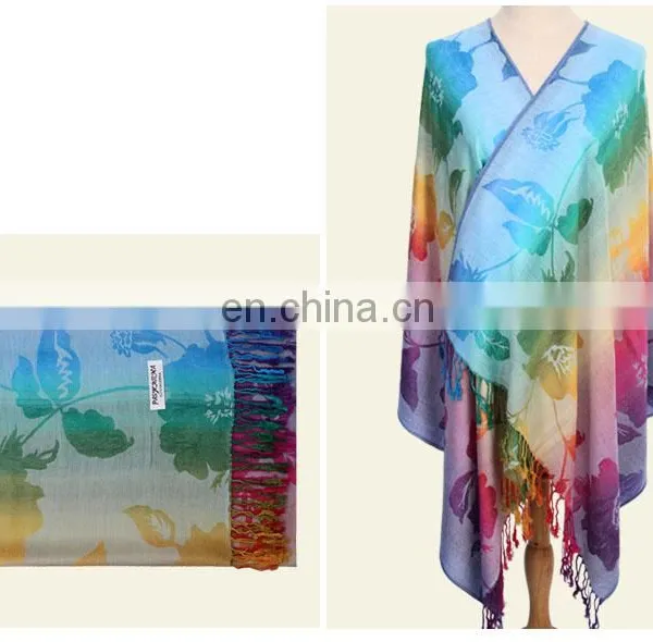 Promotion Jacquard Pattern Wholesale Scarf Hijab Shawl photo-2