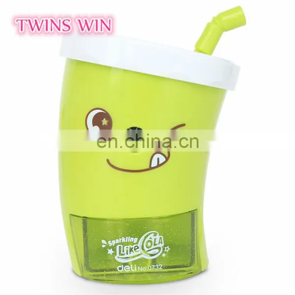 Fashion Customized Logo Novelty Pencil Sharpeners Plastic Cup Shapes Mini Knife Sharpener Stationery Wholesale From China photo-3