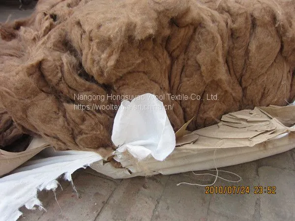100% Camel Hair Fabric /Sheep Wool With Dyed Camel Hair for Yarn photo-3