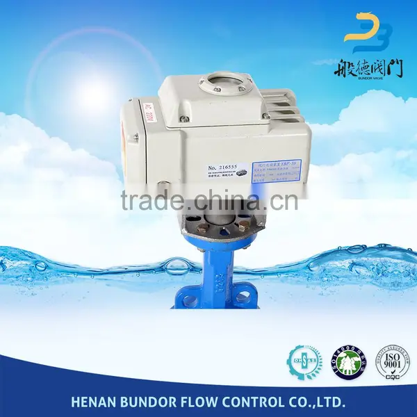 CI/DI PN16 DN300 Quick Switch EPDM Seat Wafer Type Electric Motorized Butterrfly Valve photo-6