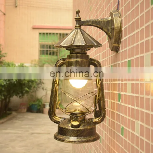 Wholesale Waterproof Decorative Garden Wall Light Vintage Loft Iron Kerosene Wall Lamp for Outdoor photo-4