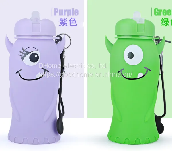 Sports Water Cup Student Portable Summer Silicone Leak Proof Water Bottle Children\'s Water Bottle Cup（Wechat:13510231336）