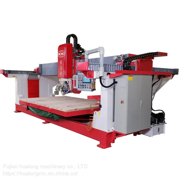 Siemens PLC Automatic Mono Bridge Stone Cutting Machine for Marble Granite Quartz Tile Cutter Price photo-2