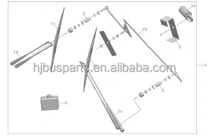 Luxury Bus Parts Accessoris 5205-01198 Electrical System ZK6180HGC Wiper Arm photo-6