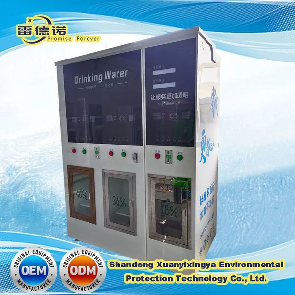 Food Grade Reliable Street Coin Bill Credit Card Pure Water Vending Machine Remote Control Online