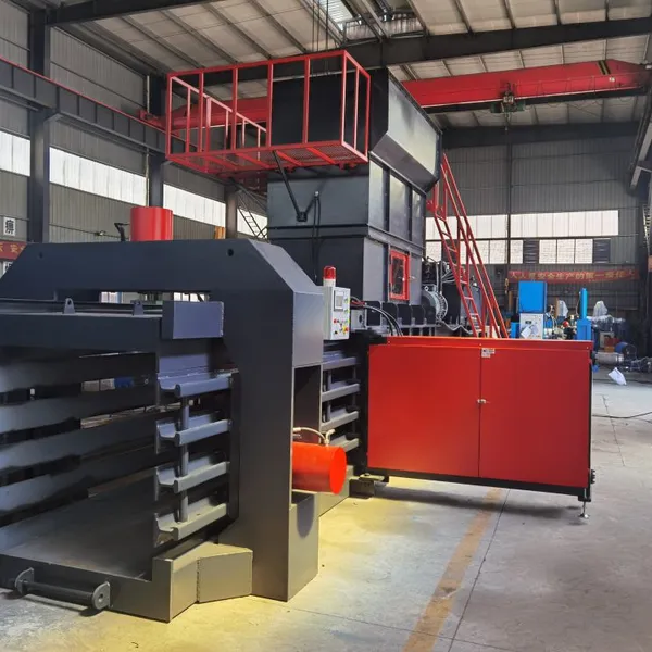 160T Heavy Duty Hard Plastic Waste Carpet Recycling Compactor Machine photo-4